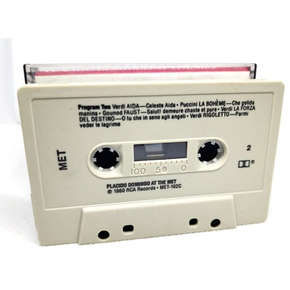 Tape Placido Domingo Great Artists At The Met 1980 Cassette Met Records Cassette - Picture 4 of 7